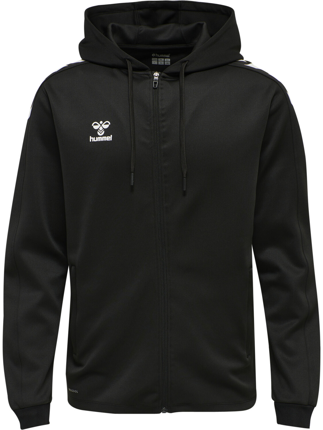 Толстовка Hummel Hoodie Hmlcore Xk Poly Zip Hood Sweat, черный