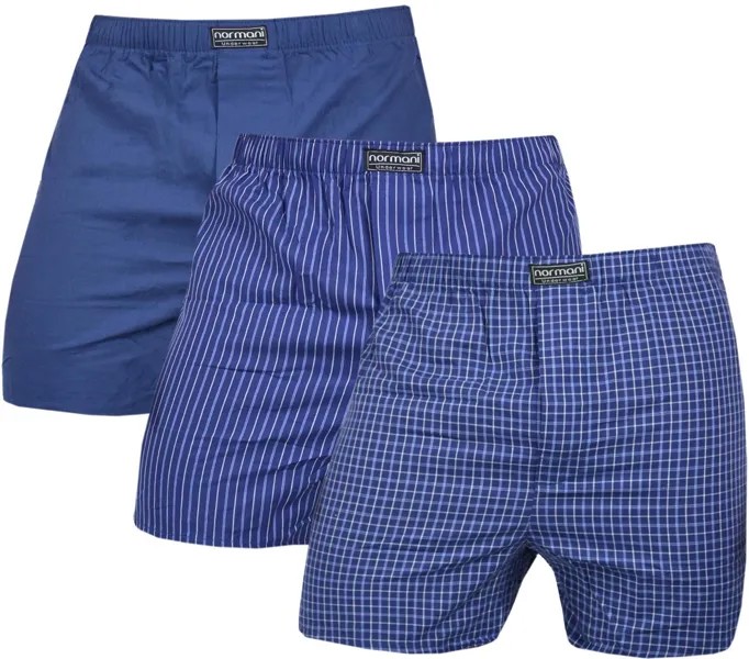 Боксеры normani 3 Stück Herren Web Boxershorts, темно-синий