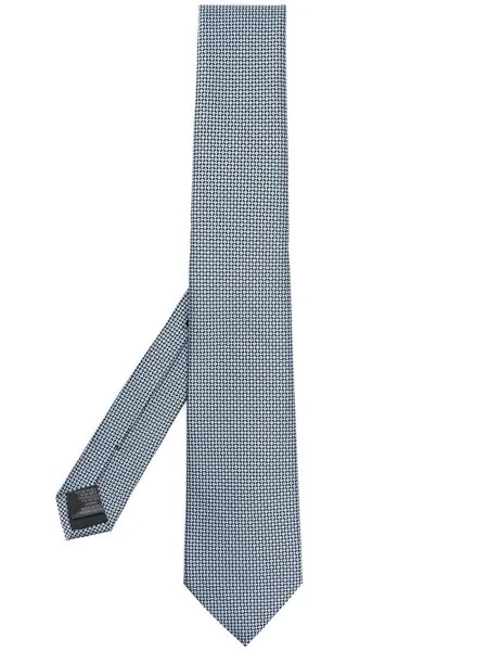 Z Zegna галстук с геометричной вышивкой