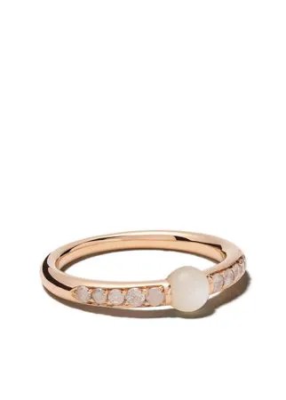 Pomellato кольцо M'ama non M'ama из розового золота с бриллиантами и жемчугом