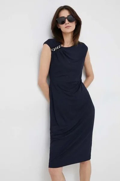 Платье Lauren Ralph Lauren, темно-синий