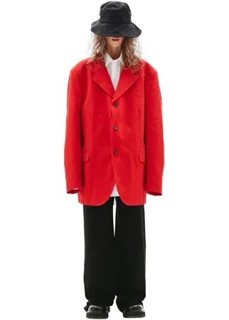 Красный оверсайз пиджак