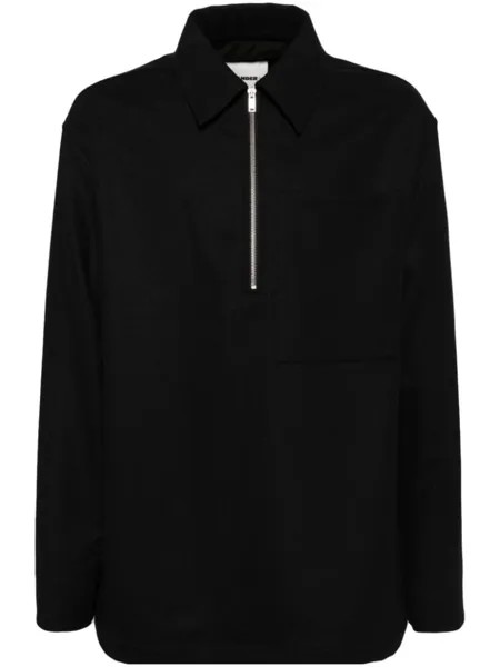 Jil Sander толстовка на молнии, черный