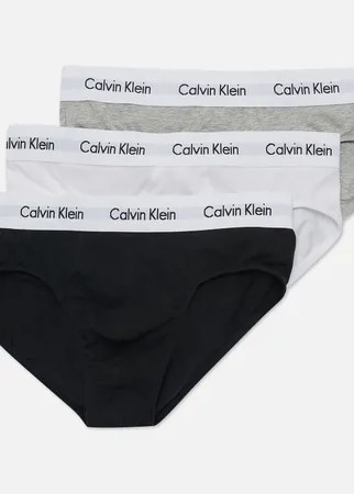 Комплект мужских трусов Calvin Klein Underwear 3-Pack Hip Brief, цвет комбинированный, размер M