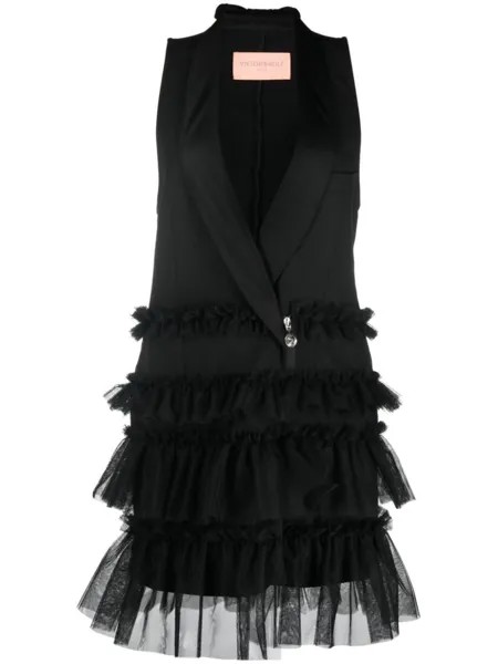 Viktor & Rolf платье с оборками, черный