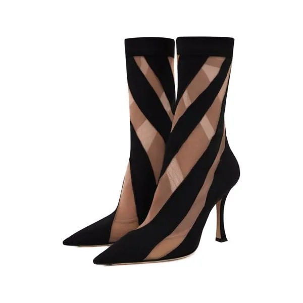 Текстильные ботильоны Sock Jimmy Choo / Mugler Jimmy Choo