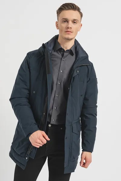 Зимняя куртка с карманами и утеплителем Pierre Cardin, синий