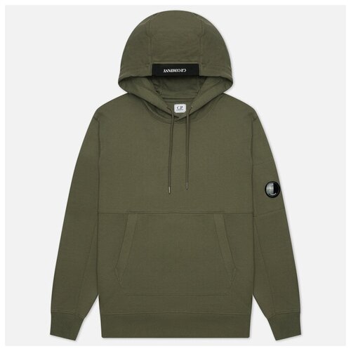 Мужская толстовка C.P. Company Diagonal Raised Fleece Hoodie зелёный , Размер M