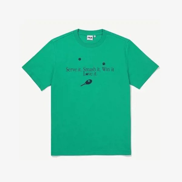 [Fila]Fila/tennis/Lettering/Short-Sleeve T-Shirt