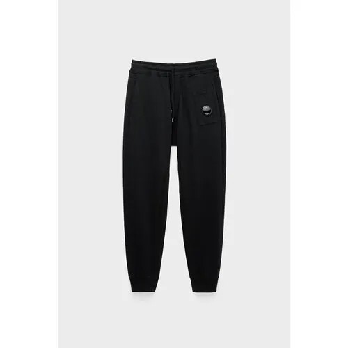 Брюки C.P. Company light fleece utility track pants, размер 48, черный