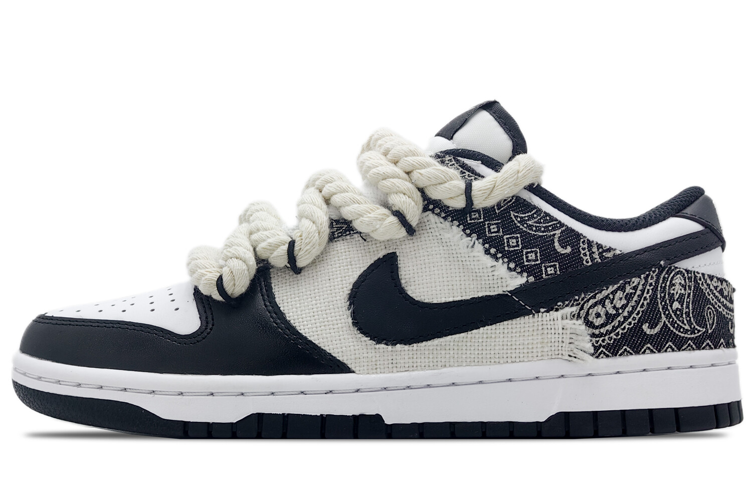Кроссовки Nike Dunk Skateboarding Shoes Unisex Low-top Black/white, черный/белый
