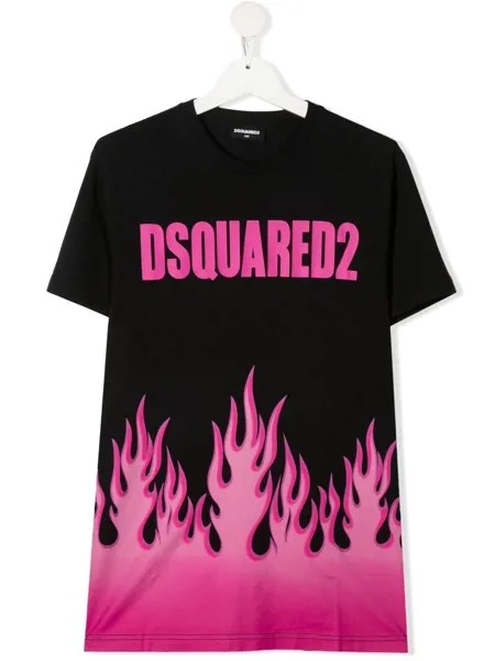 Dsquared2 Kids футболка с логотипом и принтом