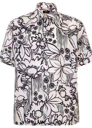 Fendi рубашка с короткими рукавами и цветочным принтом