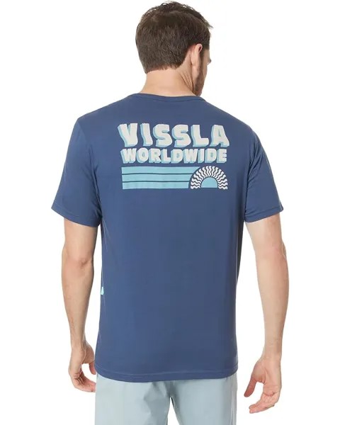 Футболка VISSLA Speed Wobble Organic Pocket Short Sleeve Tee, цвет Dark Denim