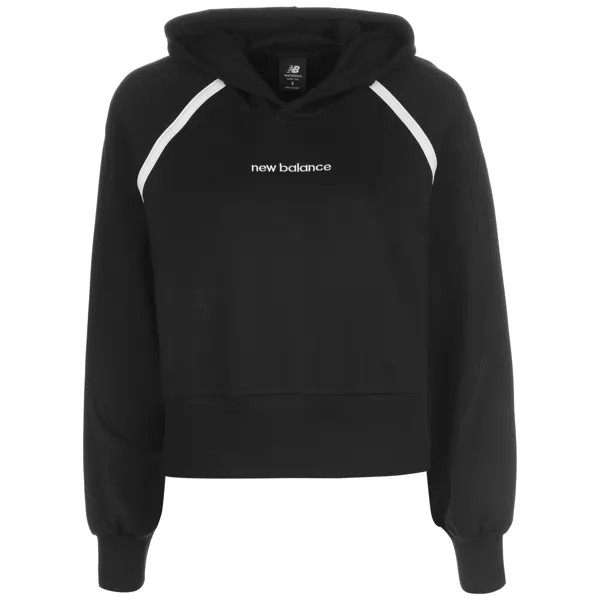 Толстовка New Balance Hoodie Athletics Amplified Fleece, черный