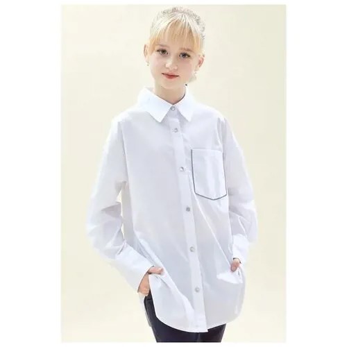 Блуза DELORAS, Размер 140 см, белый, C62876