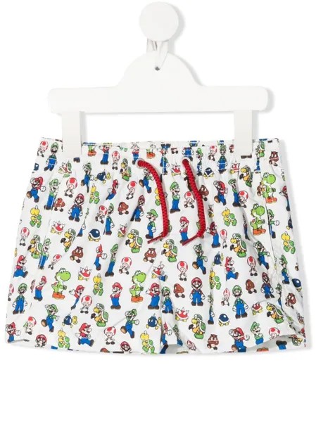 Mc2 Saint Barth Kids плавки-шорты с графичным принтом