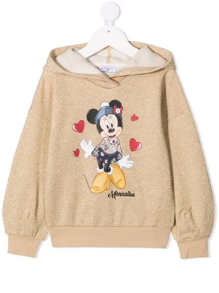 Monnalisa толстовка Minnie с логотипом