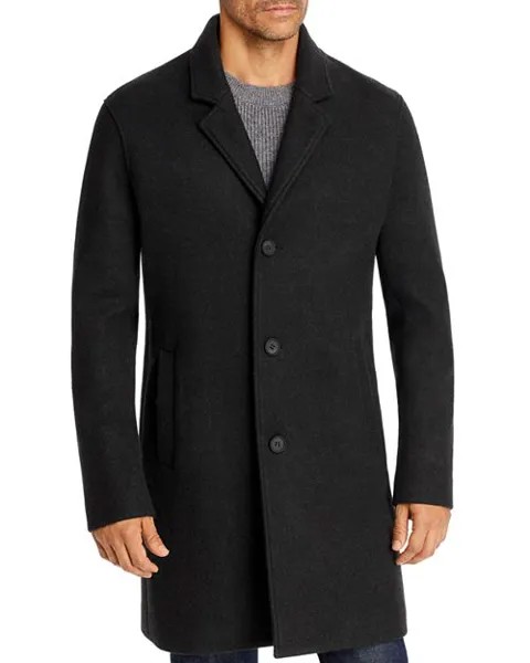 Однобортное верхнее пальто Cole Haan, цвет Black