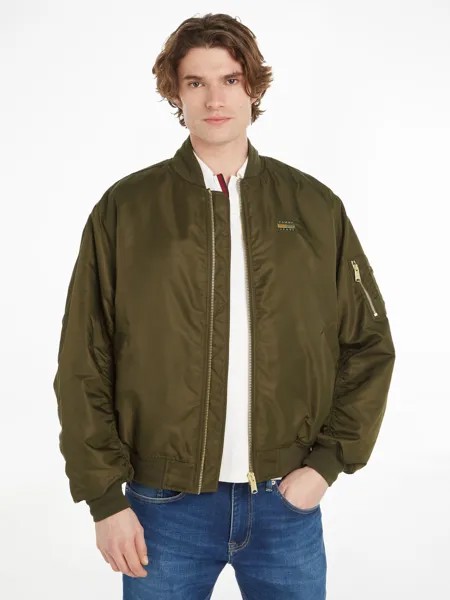 Армейский бомбер Tommy Jeans Tommy Hilfiger, оливково-зеленый