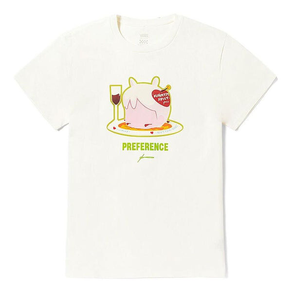 Футболка (WMNS) Vans X Otw Art Collection NUTTSH Wanton T-shirt 'Marshmallow', цвет marshmallow