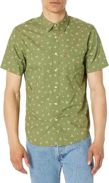 Рубашка Short Sleeve Classic One-Pocket Standard Levi's, цвет Ditzy Loden Green