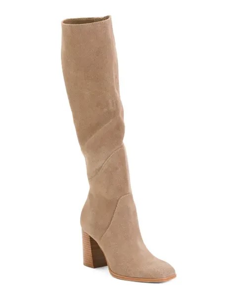 Замшевые ботинки с высоким голенищем Flin Dolce Vita, цвет Truffle Suede