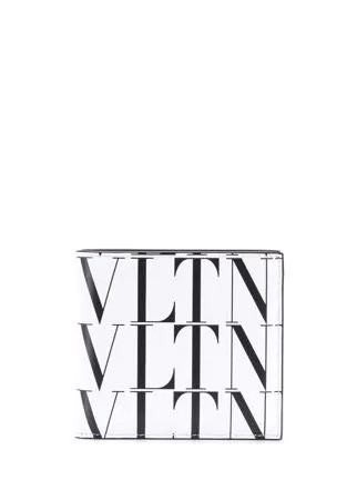 Valentino Garavani кошелек в два сложения с логотипо VLTN