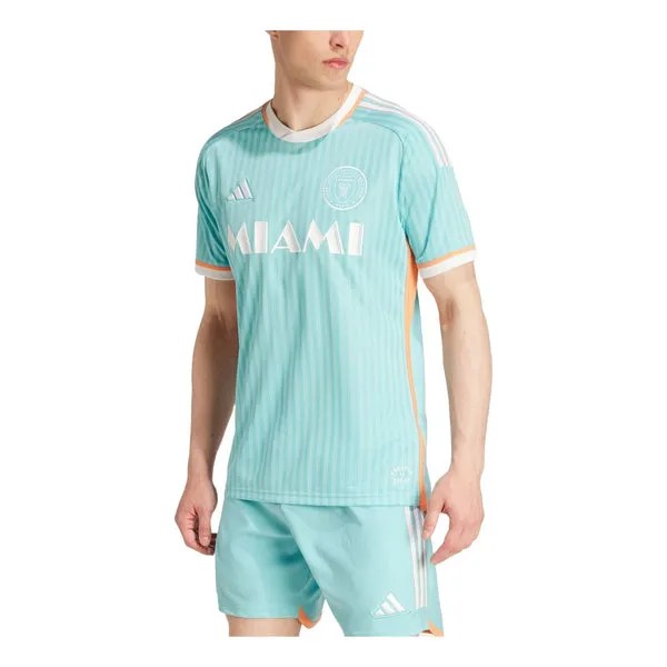 Футболка 2024 inter miami cf архив подлинная футбольная майка месси Adidas, зеленый