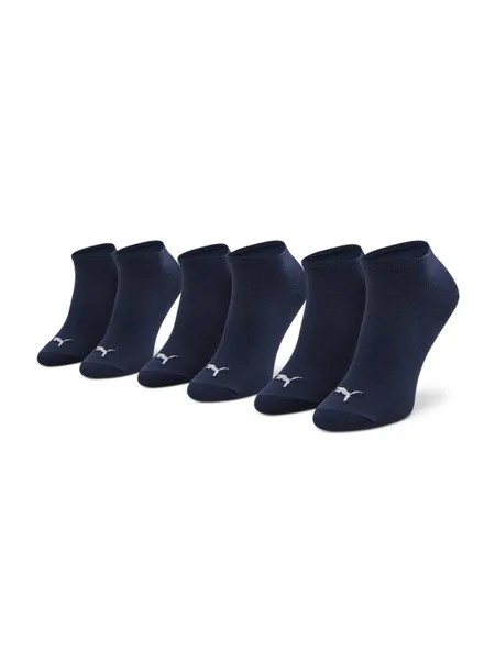 Комплект из 3 низких носков унисекс Puma, синий