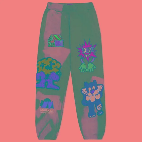Мужские брюки MARKET Land Escape Tie-Dye Fleece