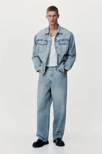 Мешковатые джинсы H&M, синий
