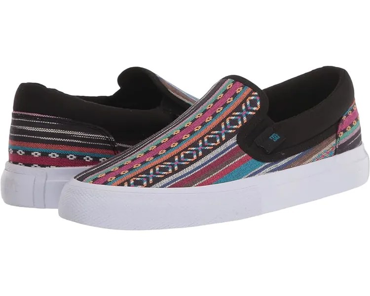 Кроссовки DC Manual Slip-On Vegan, цвет Black/Stripe