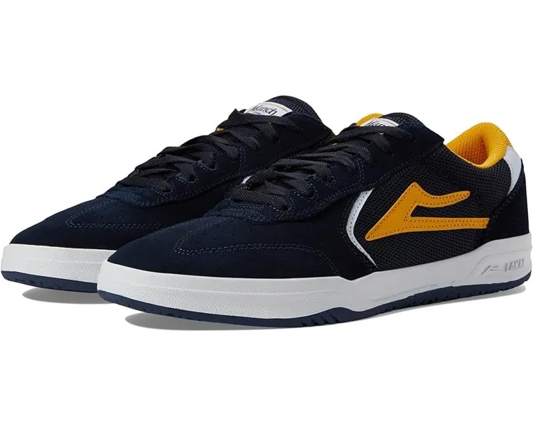 Кроссовки Lakai Atlantic, цвет Navy/Gold Suede