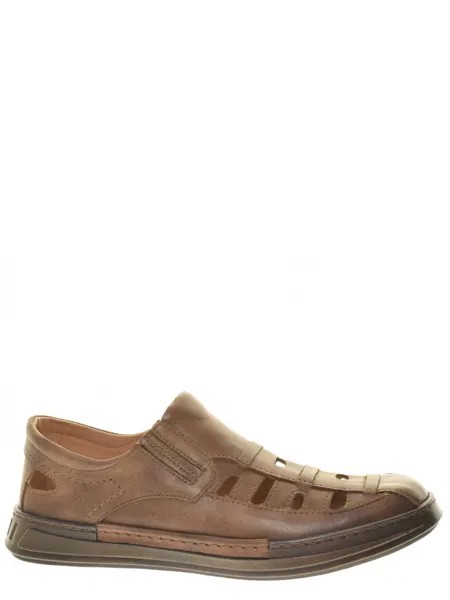 Туфли Shoiberg мужские летние, размер 41, цвет коричневый, артикул 704-38-02-02
