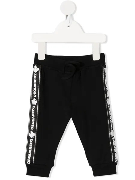 Dsquared2 Kids спортивные брюки с логотипами на лампасах