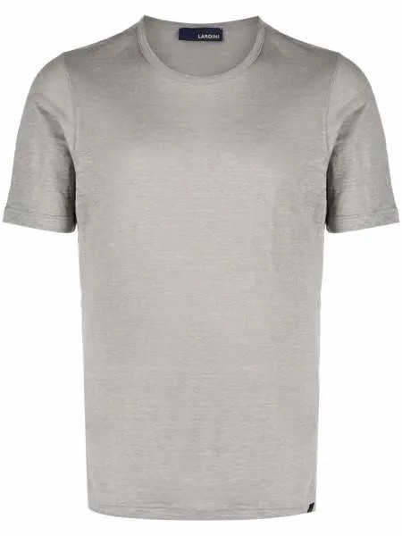 Lardini chenille-texture fitted T-shirt