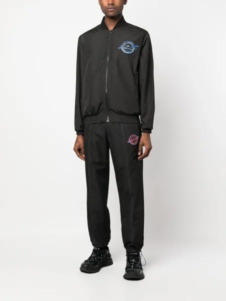 Двусторонний бомбер Athleisure Karl Lagerfeld, черный
