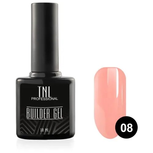 Гель TNL Professional Builder Gel моделирующий камуфлирующий, 10мл 08 светло-персиковый