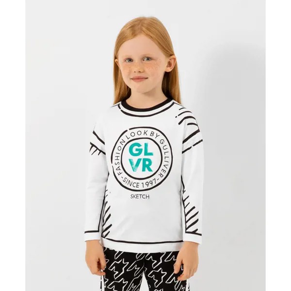 Gulliver Футболка для девочки 22201GMC12