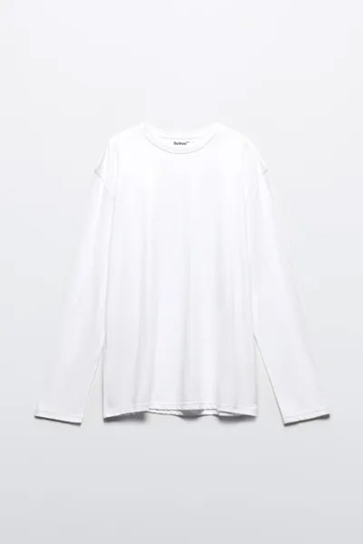 Лонгслив oversize базовый из хлопка