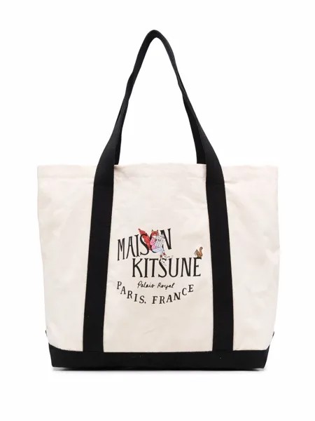 Maison Kitsuné сумка-тоут Oly Palais с логотипом