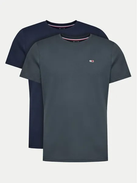 Комплект из 2 футболок узкого кроя Tommy Jeans, мультиколор