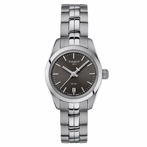 Наручные часы TISSOT, серебряный, черный