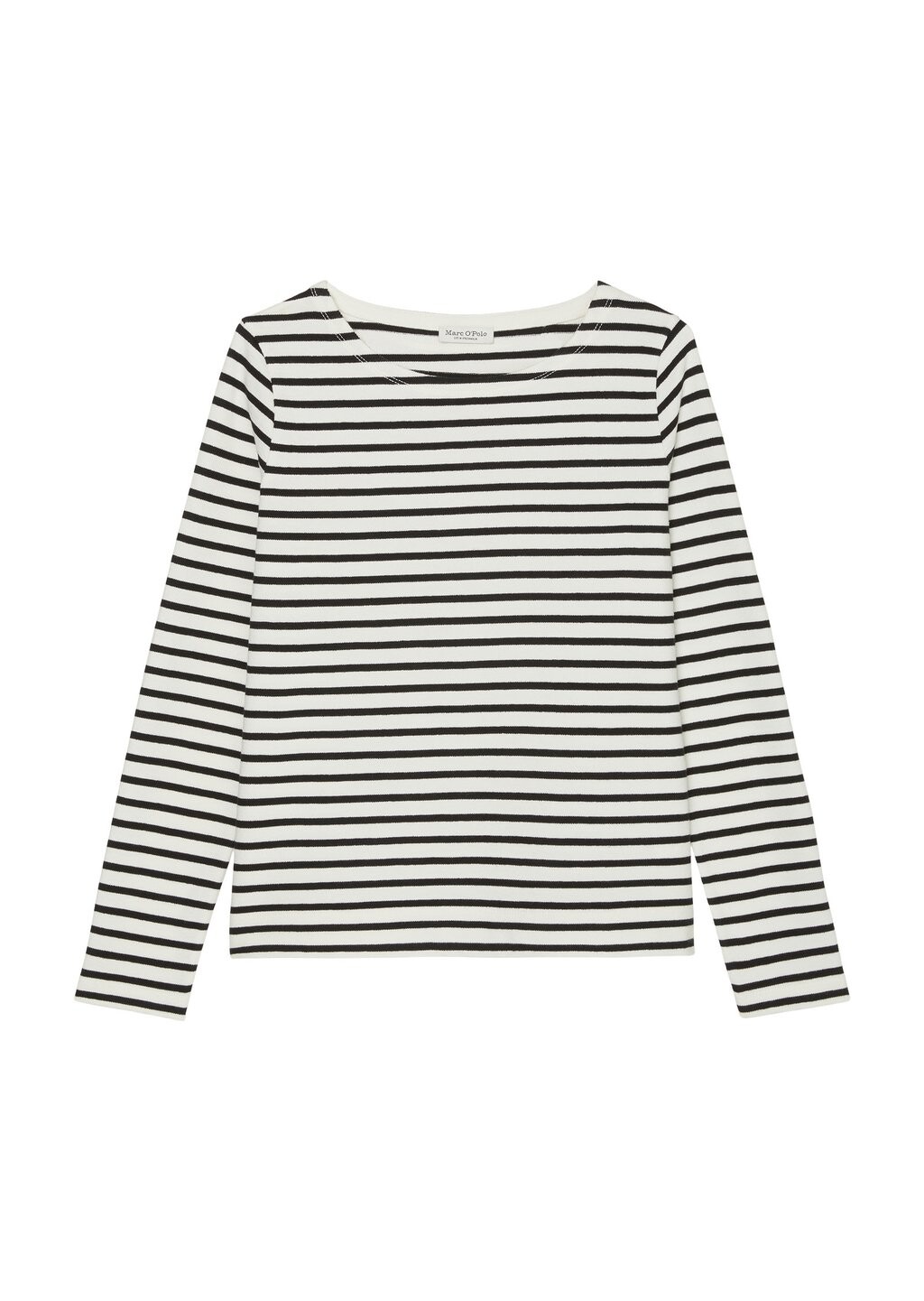 Футболка с длинным рукавом BOAT NECK STRIPED Marc O'Polo, бежевый