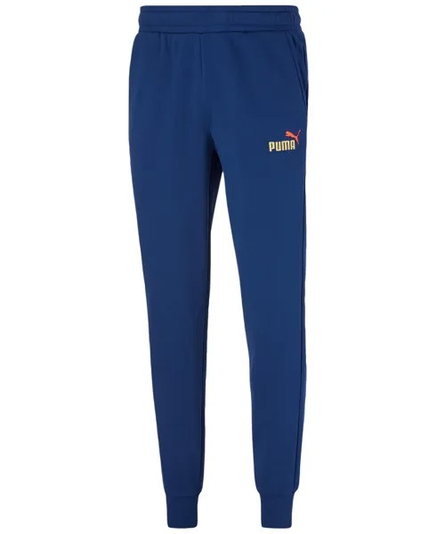 Мужские спортивные штаны Puma Embroidered Logo Fleece, синий