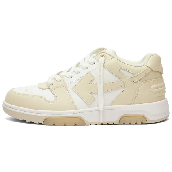 Кроссовки Off-white Out Of Office Calf Leather, бежевый