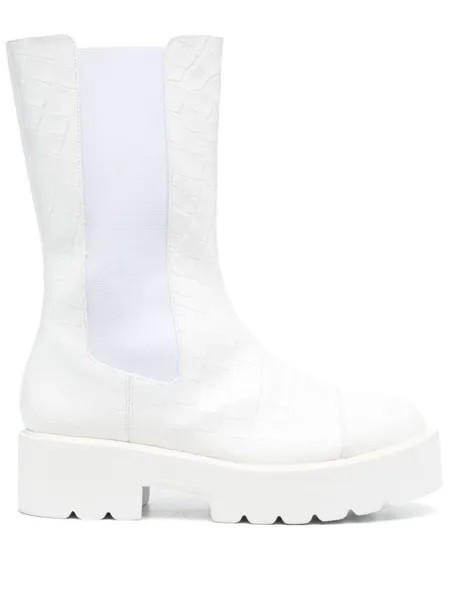 Stuart Weitzman сапоги на массивной подошве, белый