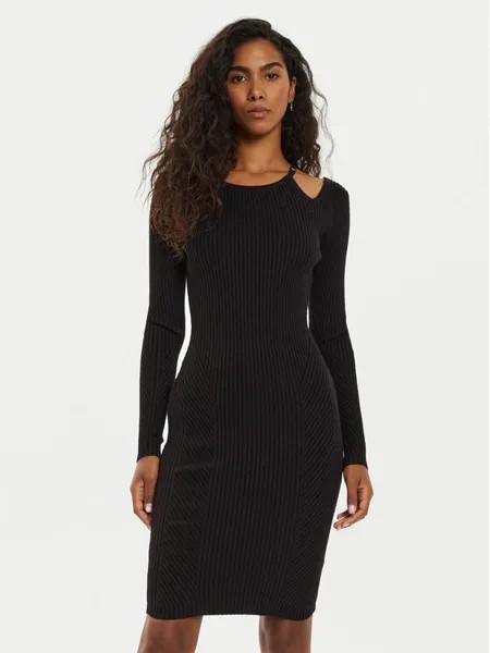 Коктейльное платье стандартного кроя Guess, черный
