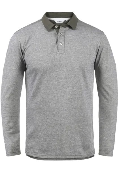 Лонгслив !SOLID Poloshirt, серый
